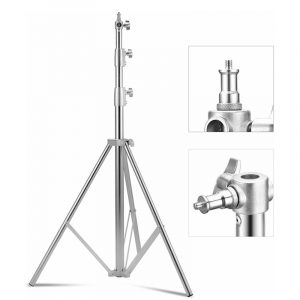 Hot Selling 2.8m Stainless Steel Photography Light Stand Heavy Duty Tripods  for Studio Softbox